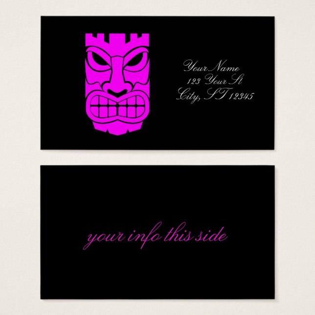 Escultura rosa de Tiki Thunder_Cove (Anverso y reverso)