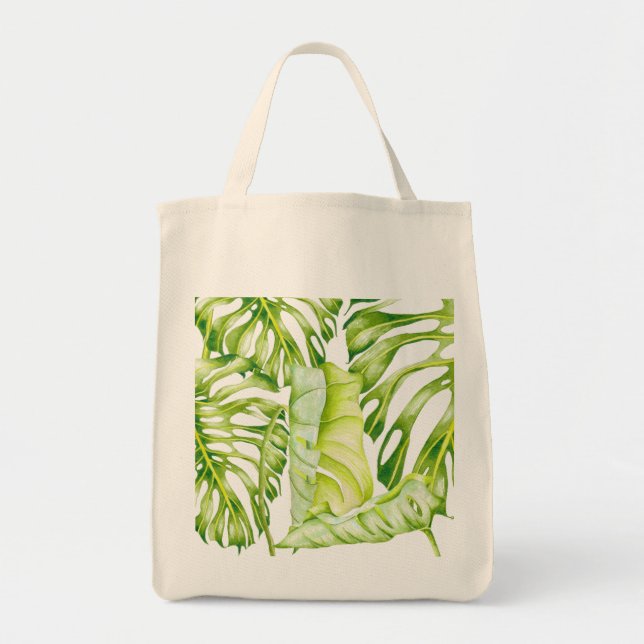 Esculturas de Leafy en una bolsa de Tote (1) (Frente)
