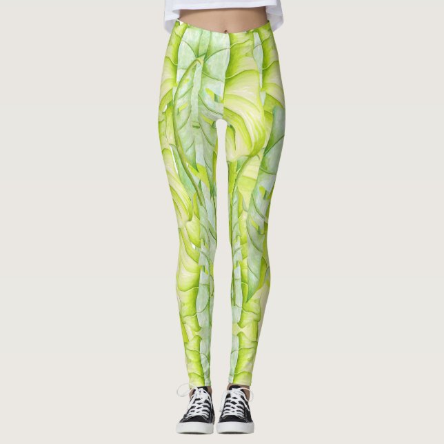 Esculturas de Leafy sobre leggings (Anverso)