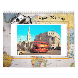Ese calendario de viajes de los años 70