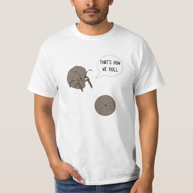 Ése es cómo rodamos: Camiseta polivinílica de Roly (Anverso)