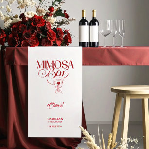 Ese es el Amor pancarta para barra de Mimosa en la
