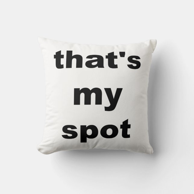 Ése es mi punto. Almohada (Anverso)