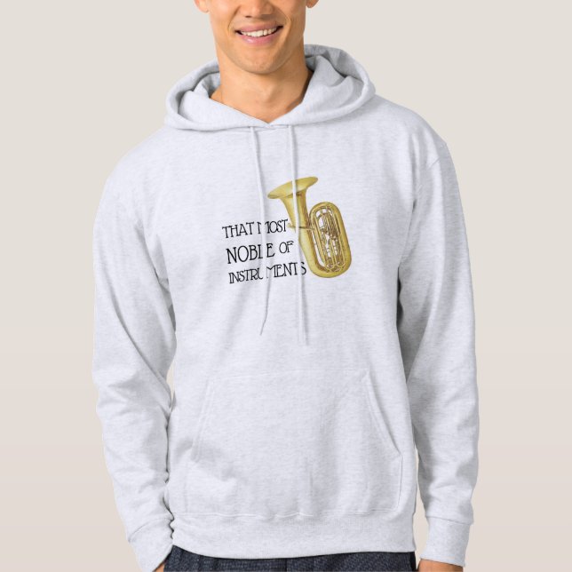 Ese la más noble de instrumentos - sudadera con (Anverso)