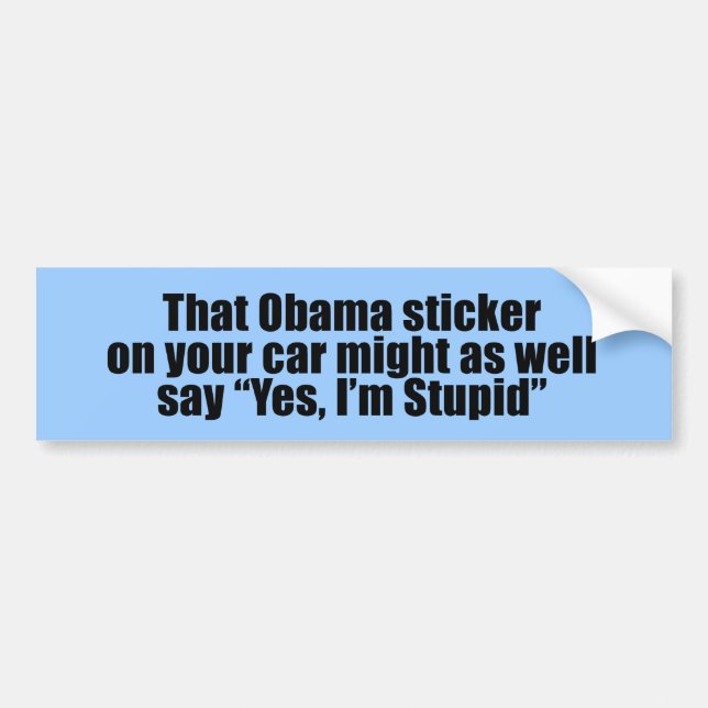 Ese pegatina de Obama pudo también decir que sí (Frente)