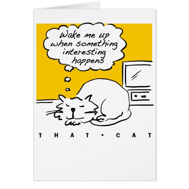 Ese personalizado Gato. Gato durmiente. (Frente)