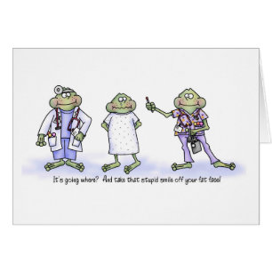 ¿Ese termómetro va a ADONDE?  Ranas divertidas