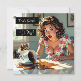 ¿Ese tipo de día? Gracioso café derramado