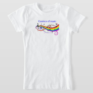 Esencia de la camiseta de diseño musical-gráfico.