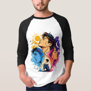 Esencia Emocional – Camiseta de Arte de Contorno E