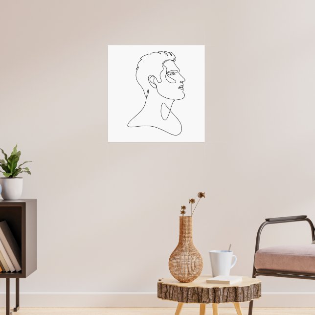 Esencia Singular - Arte de línea masculina Minimal (Salón 3)