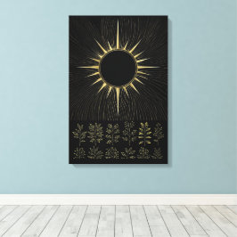 Esencia Solar Tejida Lienzo de Arte Fino