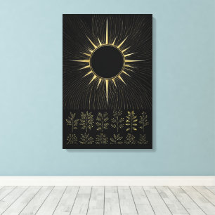 Esencia Solar Tejida Lienzo de Arte Fino