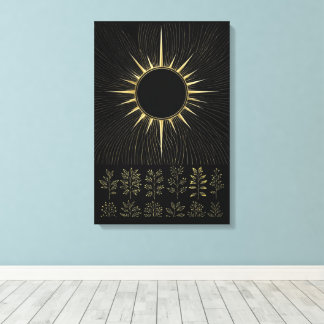 Esencia Solar Tejida Lienzo de Arte Fino