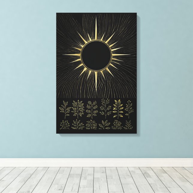 Esencia Solar Tejida Lienzo de Arte Fino (Insitu (piso de madera))