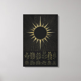 Esencia Solar Tejida Lienzo de Arte Fino