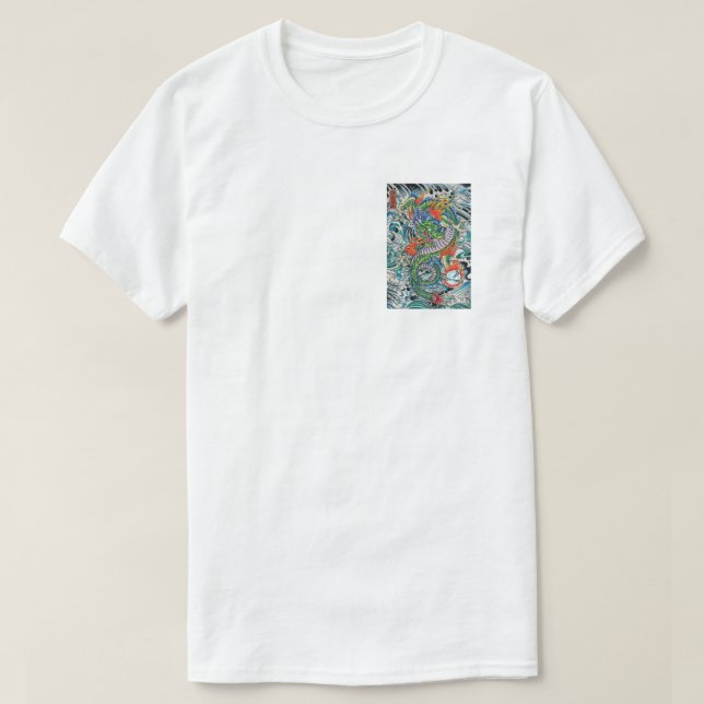 esfera de tatuajes con camiseta DraGON (Diseño del anverso)