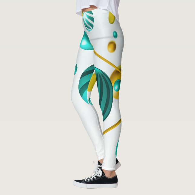 Esfera Geométrica 3D Abstract Leggings (Izquierda)