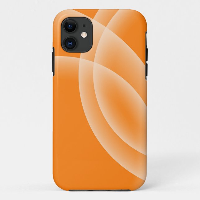 Esferas superpuestas - Funda para iPhone naranja (Reverso)