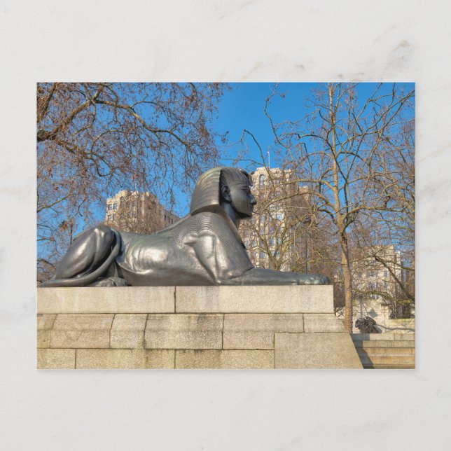 Esfinge egipcio, postal de Londres para el Reino U (Anverso)