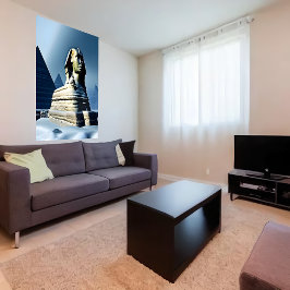 Esfinge en la nieve | Poster de arte de IA