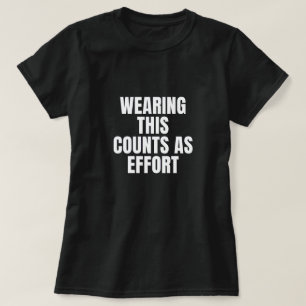 Esfuerzo camiseta de mujeres