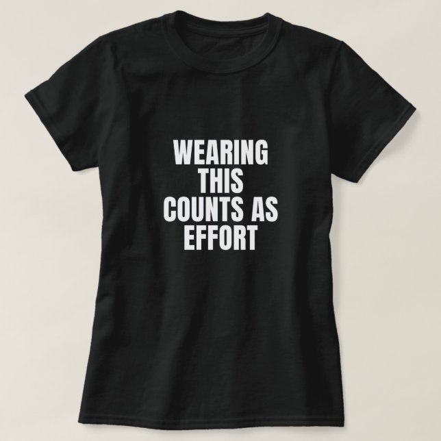 Esfuerzo camiseta de mujeres (Diseño del anverso)