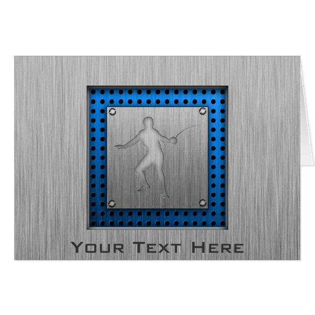 Esgrima de aspecto Metalizado cepillado (Anverso (Horizontal))