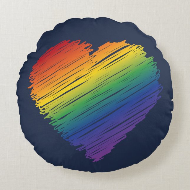 Esgrimir almohada redonda de corazón (Anverso)