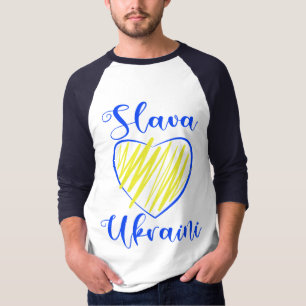 Eslogan Slava Ukraini Gloria a Ucrania camiseta co