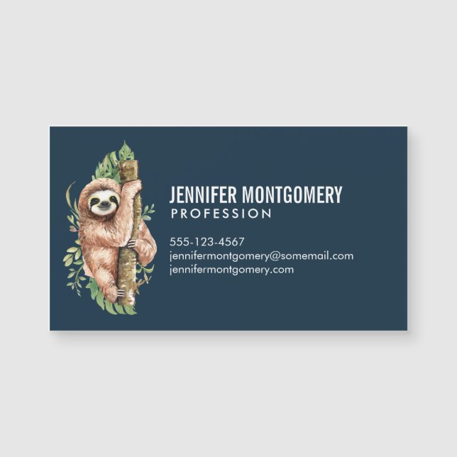 Eslora de acuarela y hojas tropicales (Anverso)