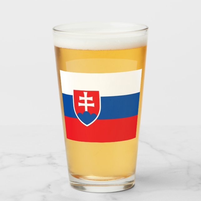 ESLOVAQUIA BEER GLASS  (Anverso (lleno))