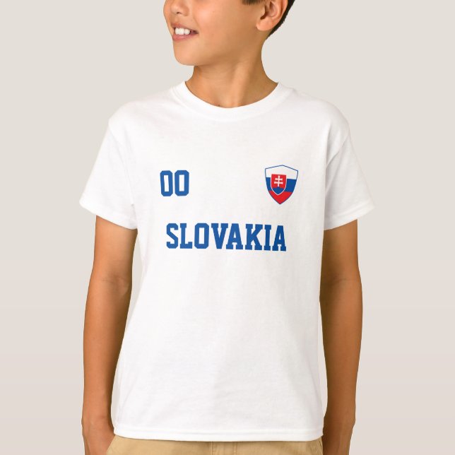 Eslovaquia Nombre Personalizado Y Número De Jersey (Anverso)