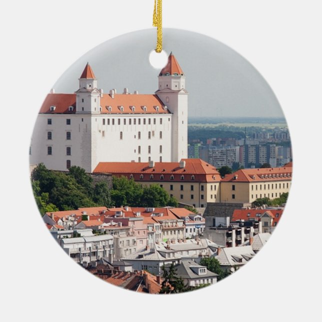 Eslovaquia Ornamento navideño de Bratislava (Atrás)