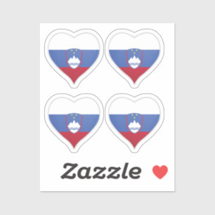 Eslovenia amor bandera orgullo pegatina corazón