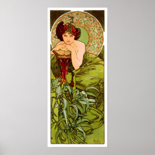 Esmeralda por Alphonse Mucha - Impresión de póster