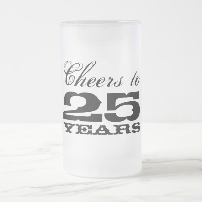 Esmerilado 25to Regalo de cristal de la taza de cerveza del (Centro)