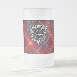 Esmerilado PARA ÉL taza de cristal roja de Lichtie -