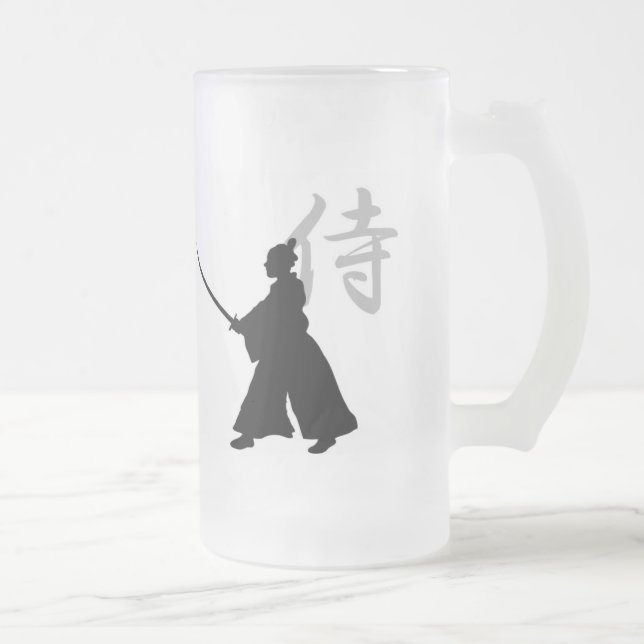 Esmerilado ¿Samurai conseguido? Taza de cristal (Derecha)