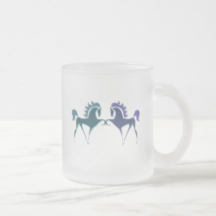 Esmerilado Taza de café de cristal del alto del
