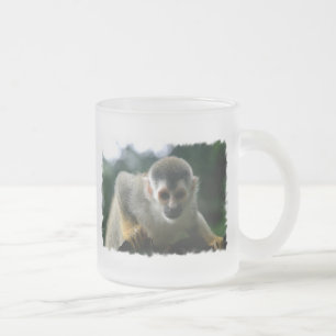 Esmerilado Taza de café de cristal del mono de araña