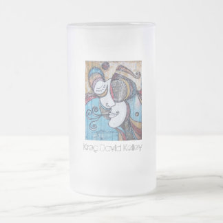 Esmerilado Taza de cerveza de cristal de la "brisa popular"