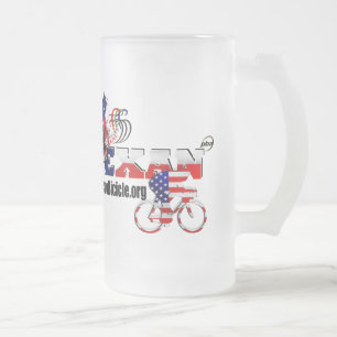 Esmerilado Taza de cerveza de cristal del ciclista excelente