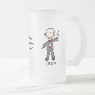 Esmerilado Taza de cristal adaptable del novio