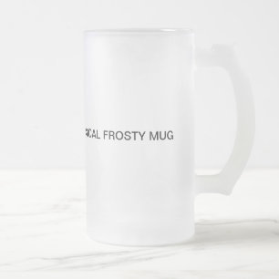 Esmerilado Taza de cristal escarchada del diseño único