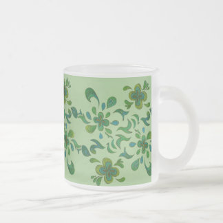 Esmerilado Taza de cristal - verde 01