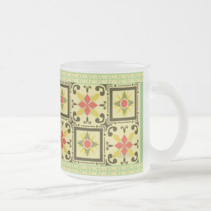 Esmerilado Taza de cristal - verde 04