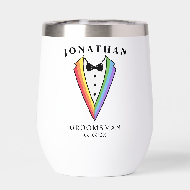 Esmoquin de Boda Personalizado para Padrino de Bod (Trasero)