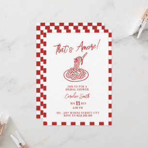 ¡Eso es amor! cena invitación de despedida de solt