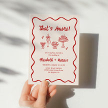 ¡Eso es amor! Tarjeta de Invitación de Boda Italia